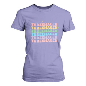 3rd Birthday T Shirt For Women Toddler Threenager 3 Years Old Birthday Outfit TS10 Violet Print Your Wear