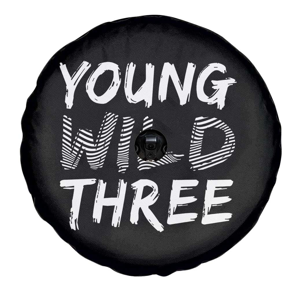 Toddler 3rd Birthday Spare Tire Cover Young Wild And Three TS10 Print Your Wear