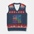 Funny Teacher V-Neck Knit Sweater Vest Listen Up Rizzlers Sigmas Show Work No Cap Tie-Dye TS10 Navy Red Print Your Wear