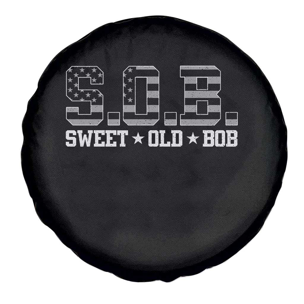 Funny Bob Spare Tire Cover Fathers Day Dad Sweet Old Bob Retro USA Flag TS10 Print Your Wear