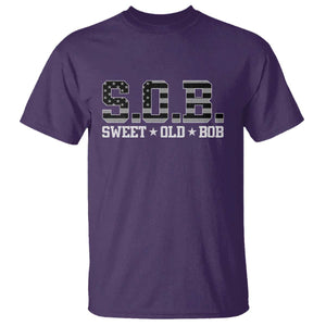 Funny Bob T Shirt Fathers Day Dad Sweet Old Bob Retro USA Flag TS10 Purple Print Your Wear