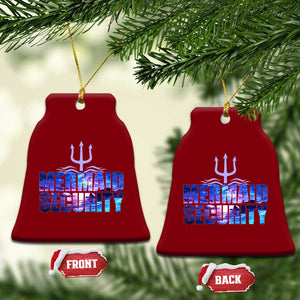 Mermaid Security Ceramic Ornament Funny Mermaid Family Squad TS10 Print Your Wear