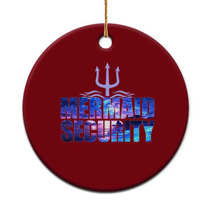 Mermaid Security Ceramic Ornament Funny Mermaid Family Squad TS10 1pc Red Print Your Wear