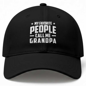 Funny Grandpa Baseball Cap My Favorite People Call Me Grandpa TS10 Print Your Wear