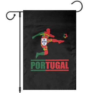 Portugal Soccer Garden Flag Portuguese Flag Futebol Football Player TS10 Black Print Your Wear