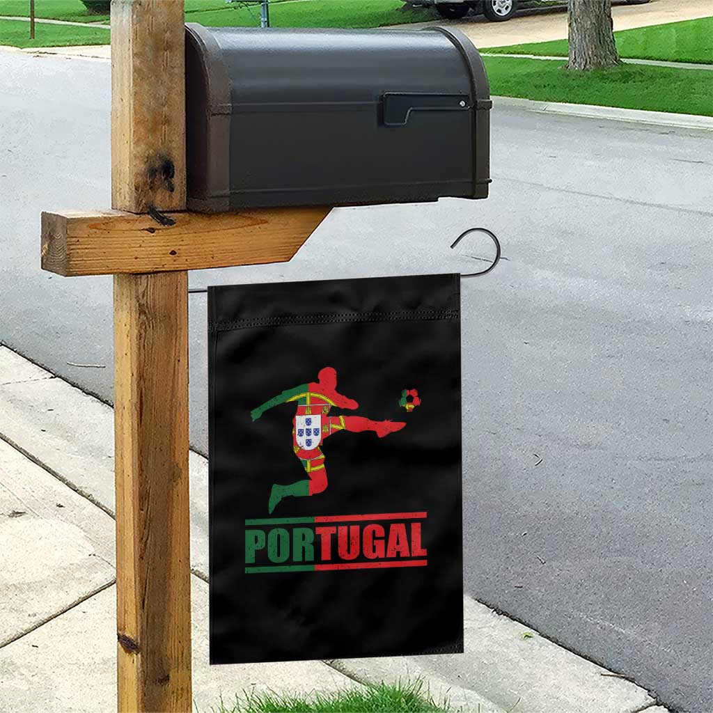 Portugal Soccer Garden Flag Portuguese Flag Futebol Football Player TS10 Print Your Wear
