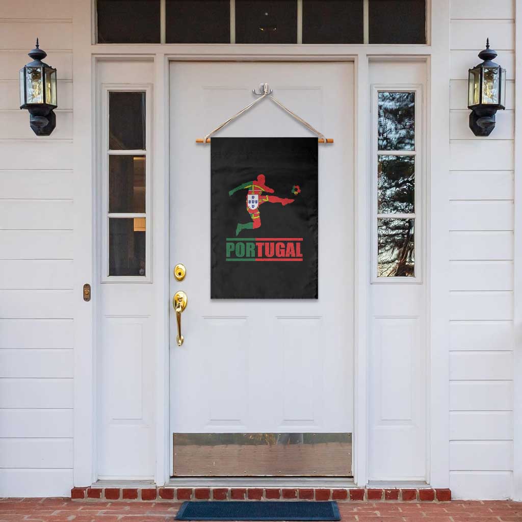 Portugal Soccer Garden Flag Portuguese Flag Futebol Football Player TS10 Print Your Wear
