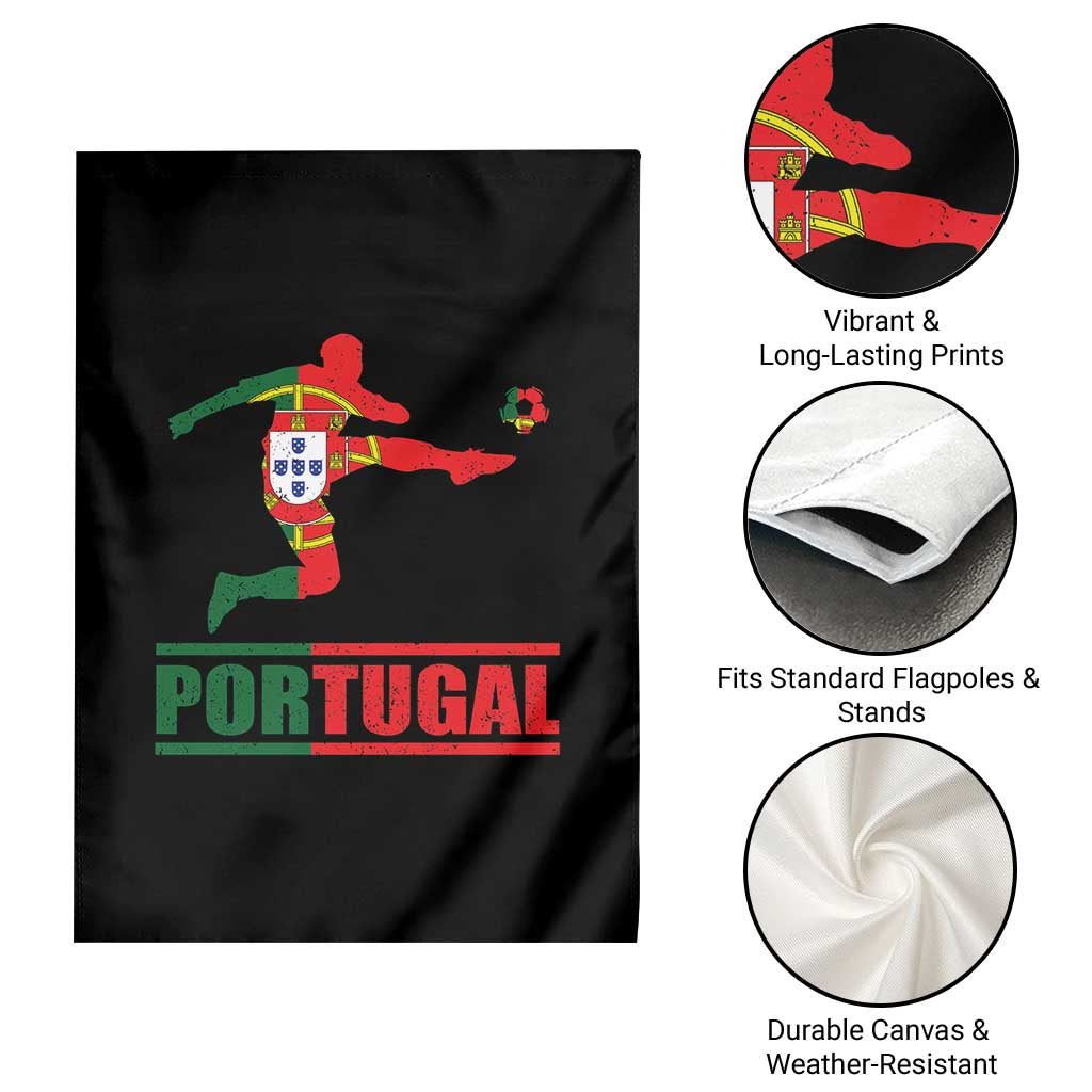 Portugal Soccer Garden Flag Portuguese Flag Futebol Football Player TS10 Print Your Wear