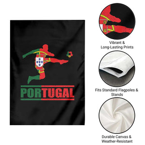 Portugal Soccer Garden Flag Portuguese Flag Futebol Football Player TS10 Print Your Wear