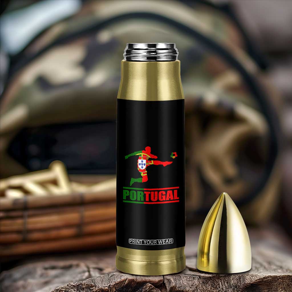 Portugal Soccer Bullet Tumbler Portuguese Flag Futebol Football Player TS10 Print Your Wear