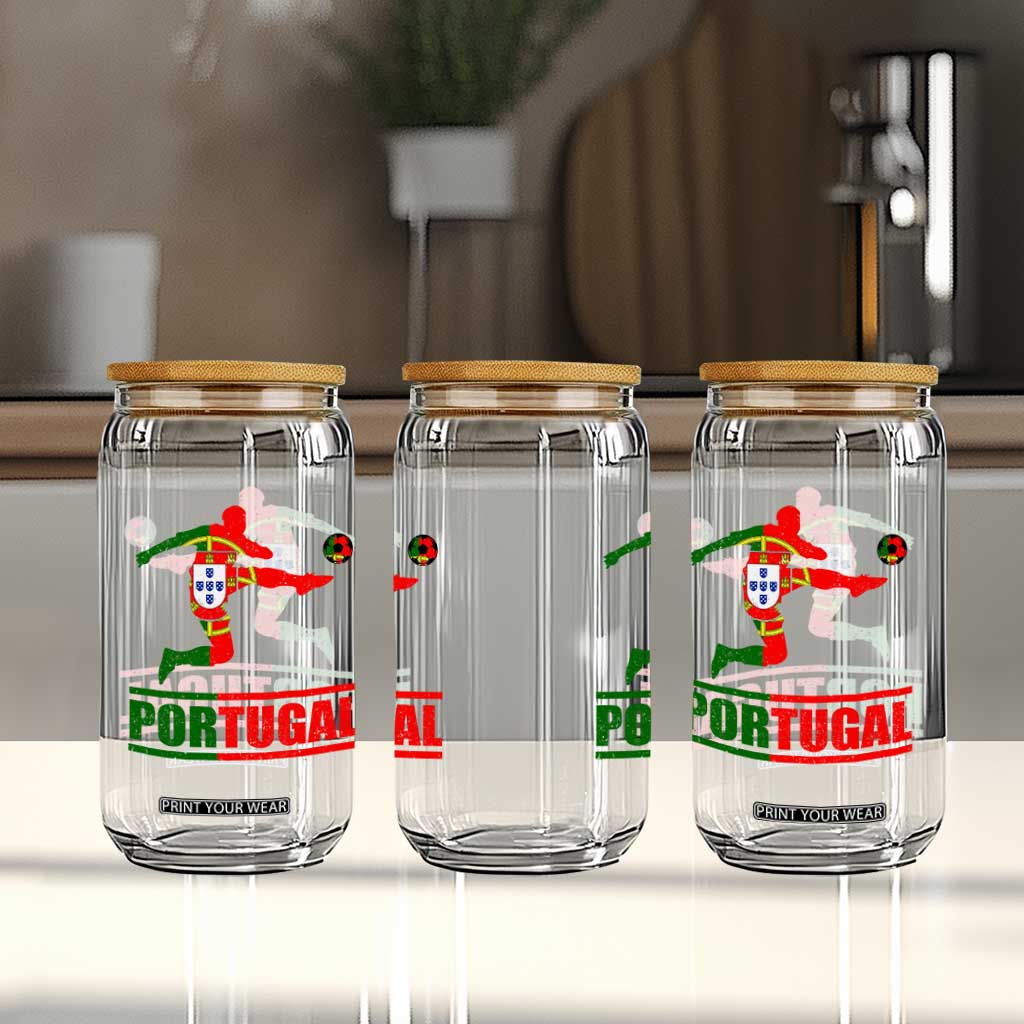 Portugal Soccer Glass Can Portuguese Flag Futebol Football Player TS10 Print Your Wear