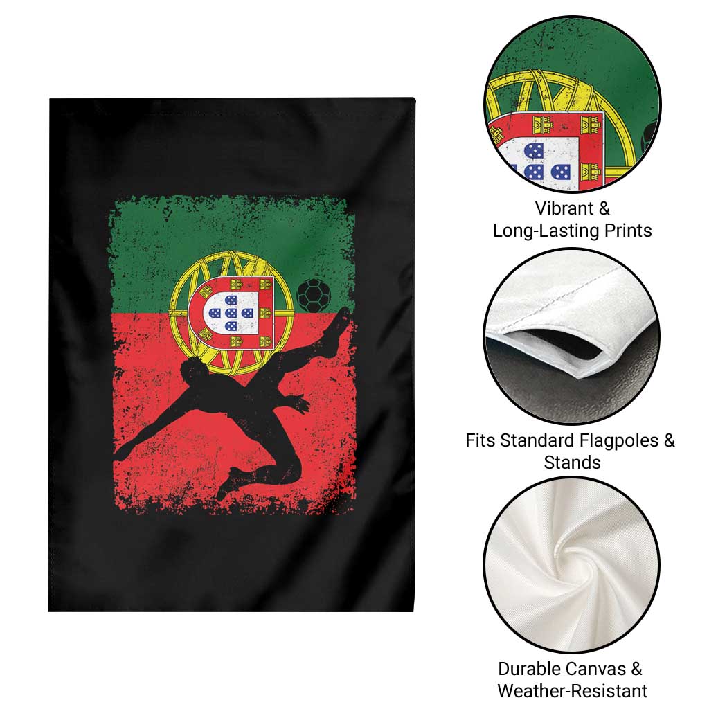 Portugal Soccer Garden Flag Portuguese Flag Futebol Football Fan TS10 Print Your Wear