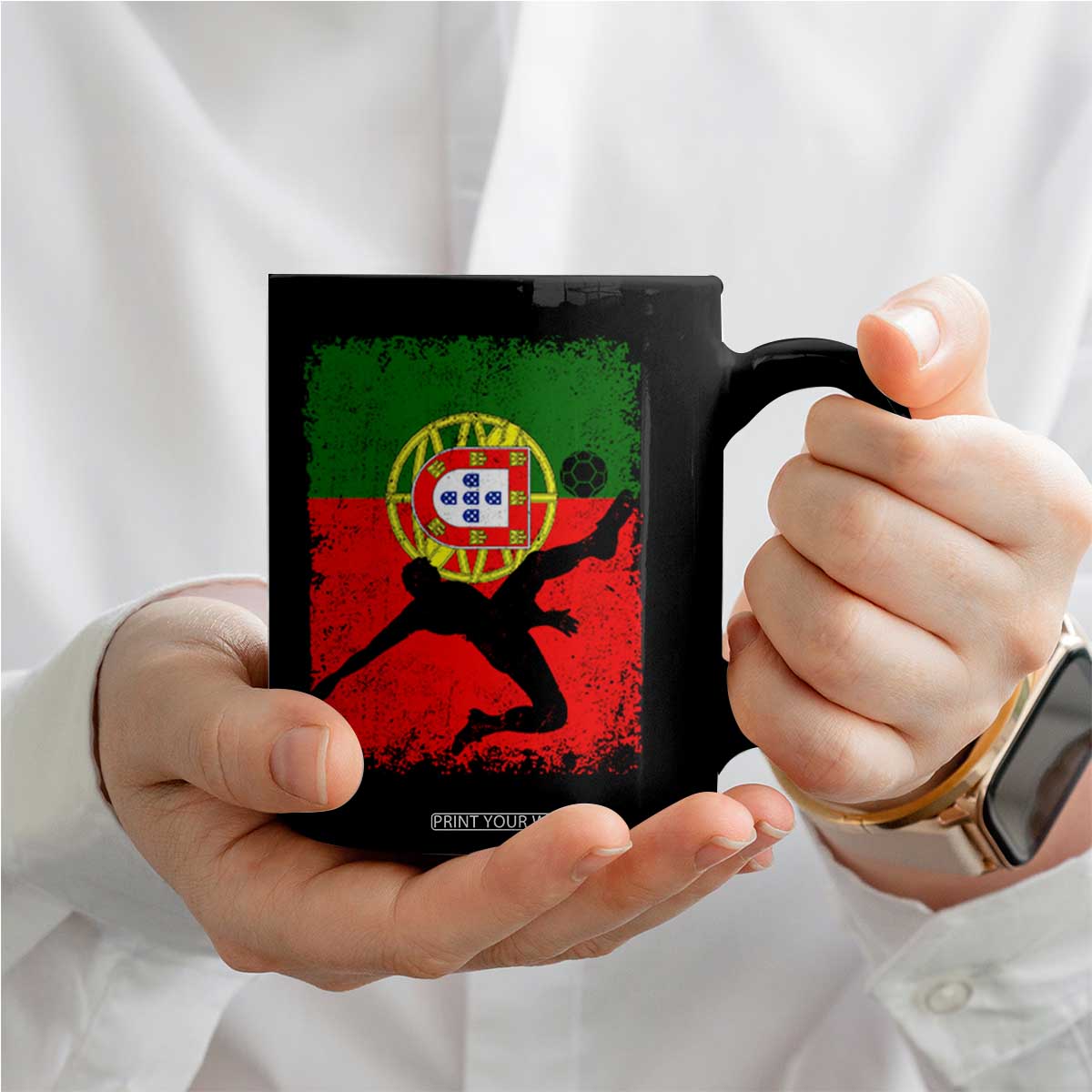 Portugal Soccer Coffee Mug Portuguese Flag Futebol Football Fan TS10 Print Your Wear