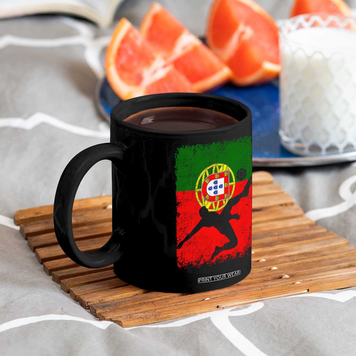 Portugal Soccer Coffee Mug Portuguese Flag Futebol Football Fan TS10 Print Your Wear