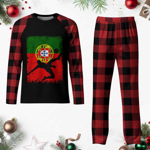 Portugal Soccer Plaid Pajama Set Portuguese Flag Futebol Football Fan TS10 Buffalo Plaid Print Your Wear