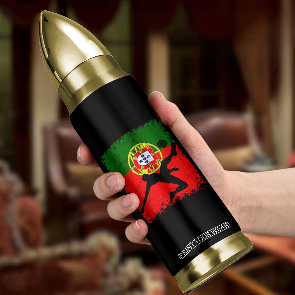 Portugal Soccer Bullet Tumbler Portuguese Flag Futebol Football Fan TS10 Print Your Wear