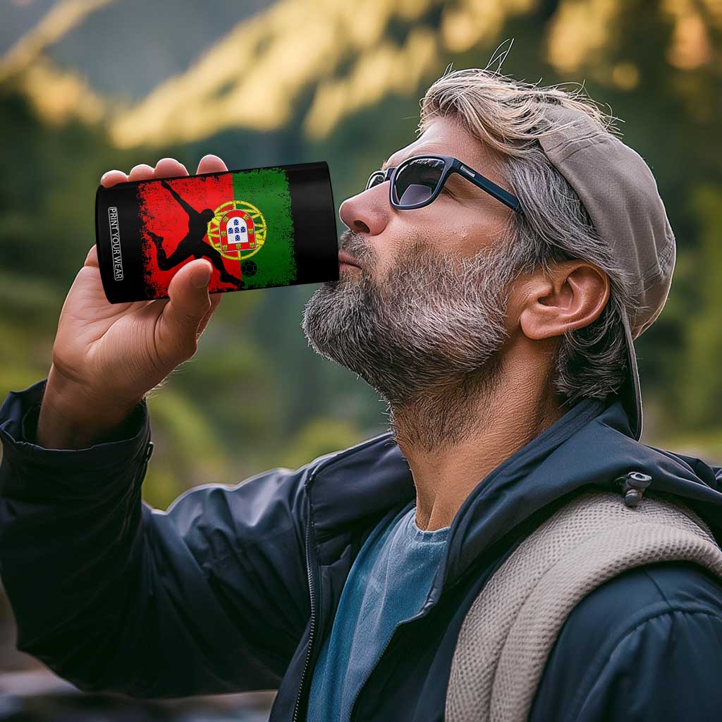 Portugal Soccer 4 in 1 Can Cooler Tumbler Portuguese Flag Futebol Football Fan TS10 Print Your Wear