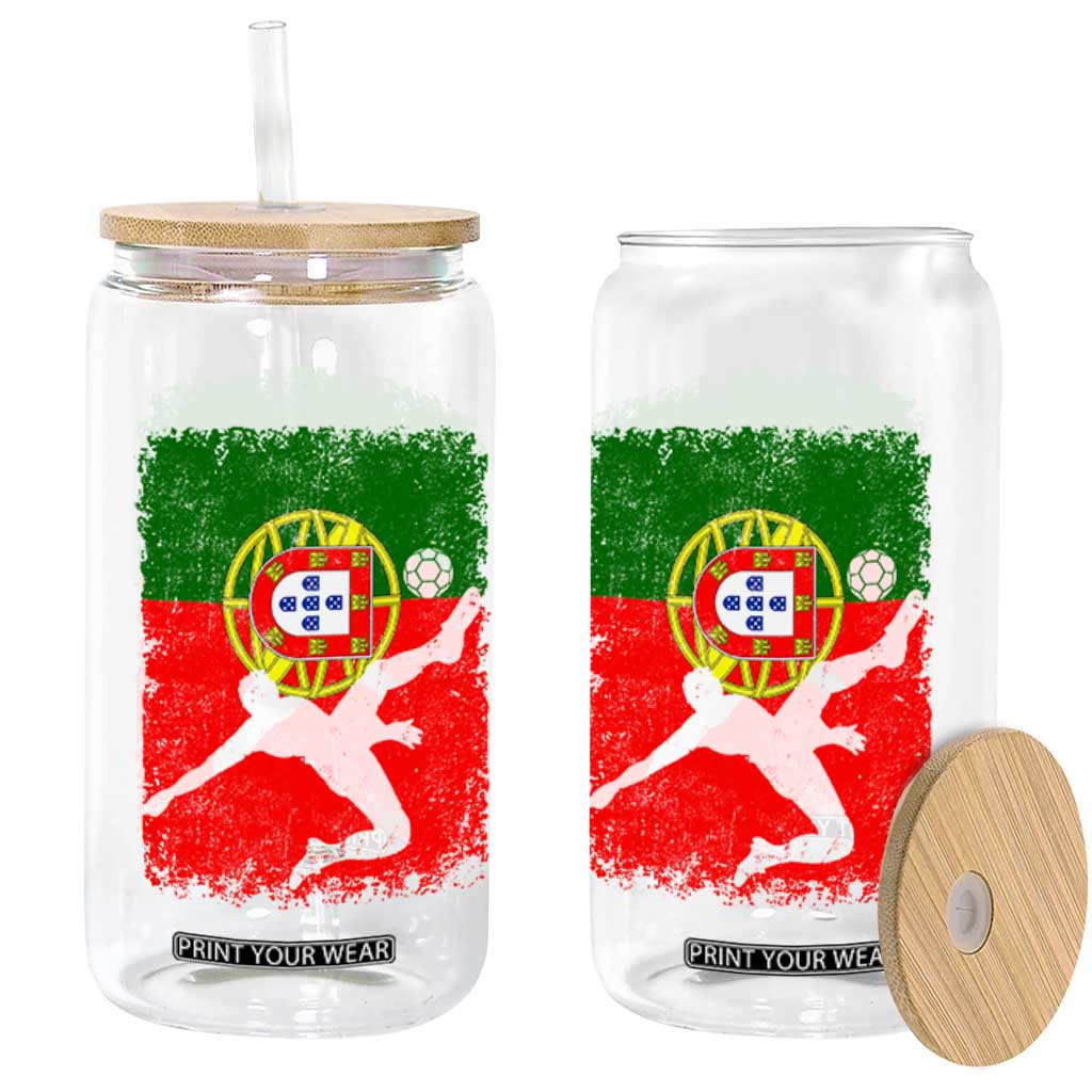 Portugal Soccer Glass Can Portuguese Flag Futebol Football Fan TS10 Print Your Wear