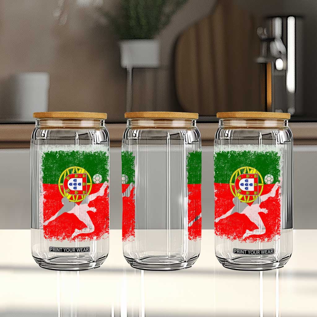 Portugal Soccer Glass Can Portuguese Flag Futebol Football Fan TS10 Print Your Wear