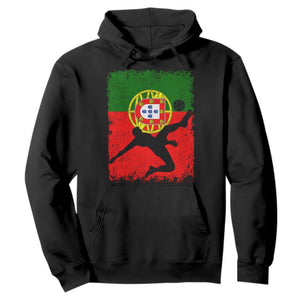 Portugal Soccer Hoodie Portuguese Flag Futebol Football Fan TS10 Black Print Your Wear