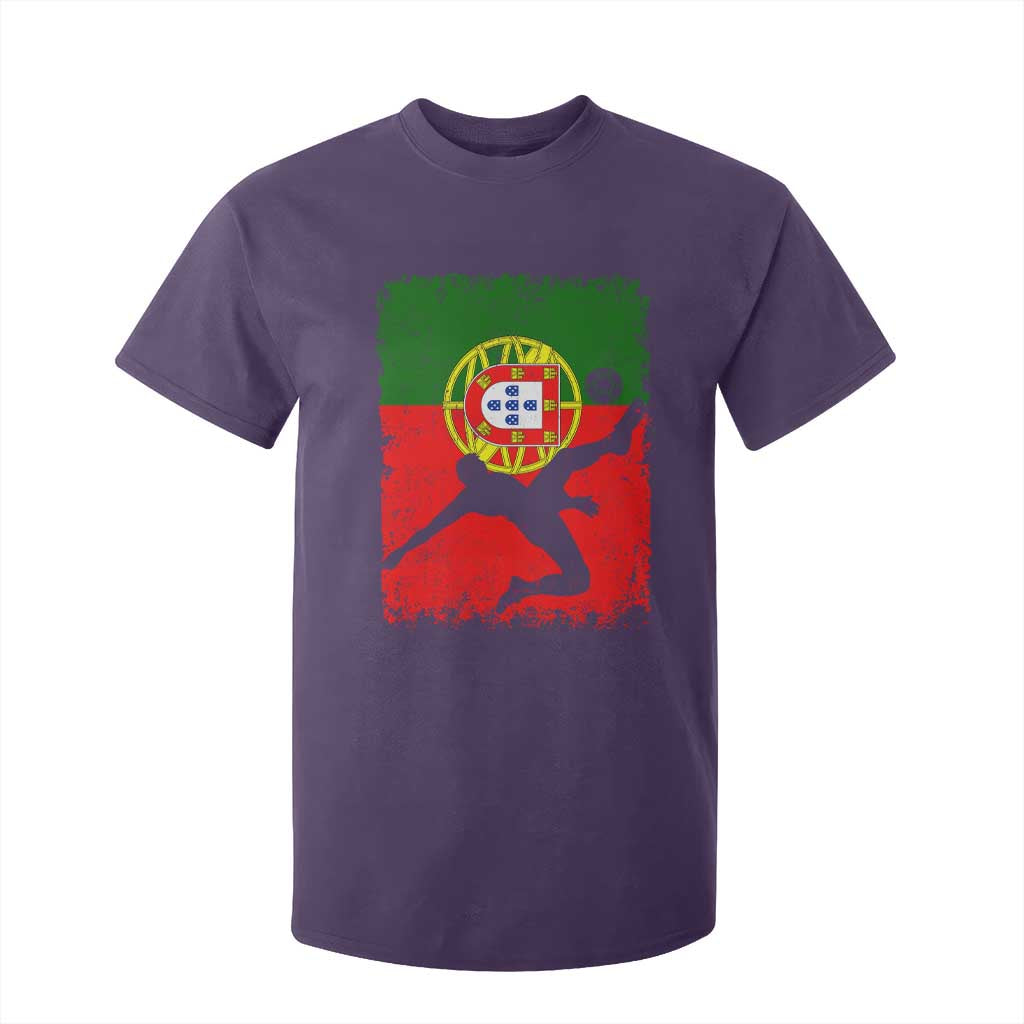 Portugal Soccer T Shirt For Kid Portuguese Flag Futebol Football Fan TS10 Purple Print Your Wear