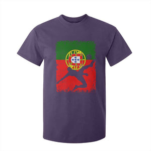 Portugal Soccer T Shirt For Kid Portuguese Flag Futebol Football Fan TS10 Purple Print Your Wear