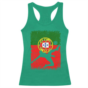 Portugal Soccer Racerback Tank Top Portuguese Flag Futebol Football Fan TS10 Irish Green Print Your Wear