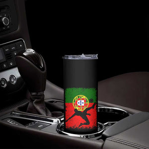 Portugal Soccer Skinny Tumbler Portuguese Flag Futebol Football Fan TS10 Print Your Wear
