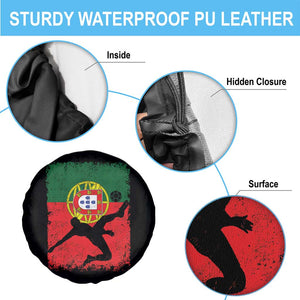 Portugal Soccer Spare Tire Cover Portuguese Flag Futebol Football Fan TS10 Print Your Wear