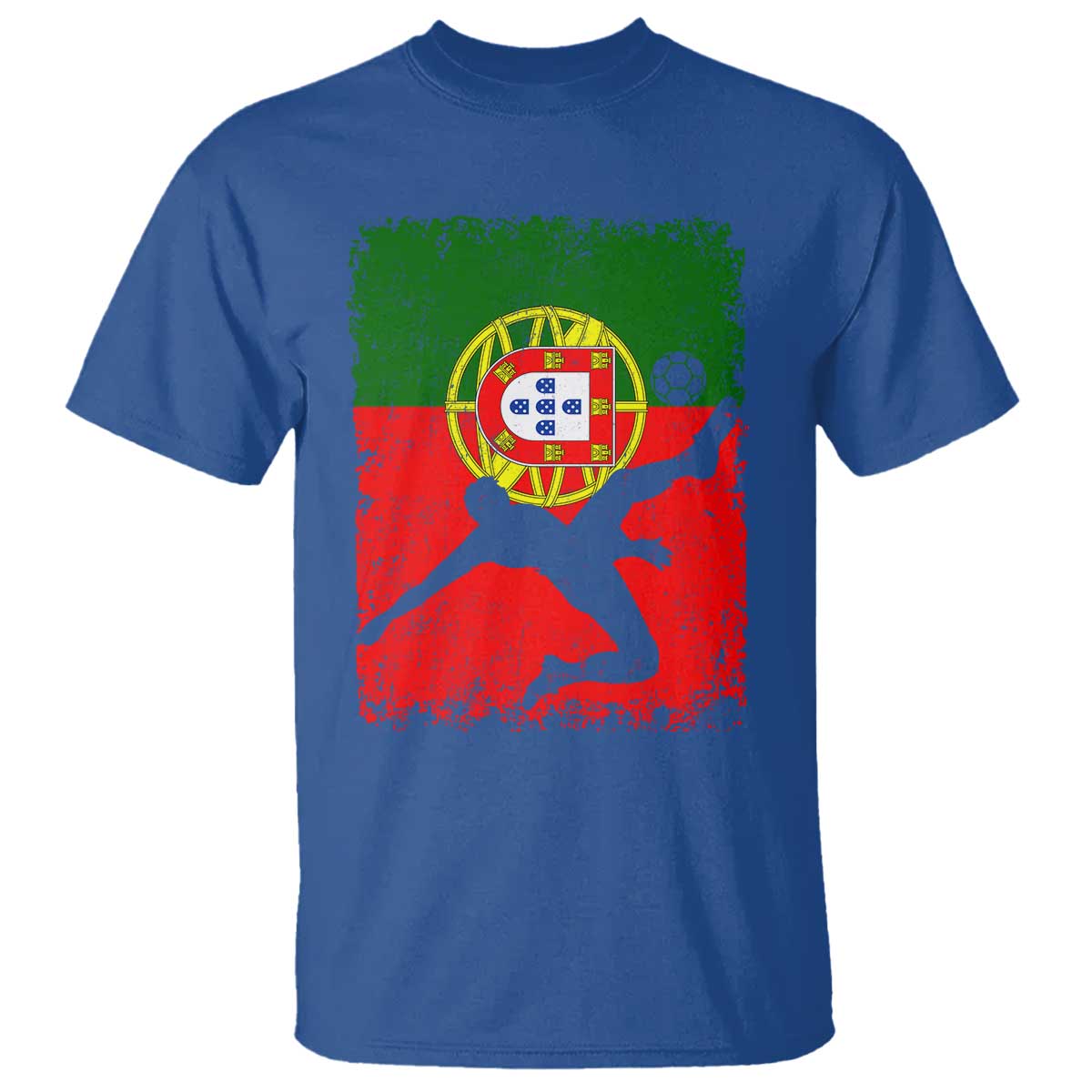 Portugal Soccer T Shirt Portuguese Flag Futebol Football Fan TS10 Royal Blue Print Your Wear