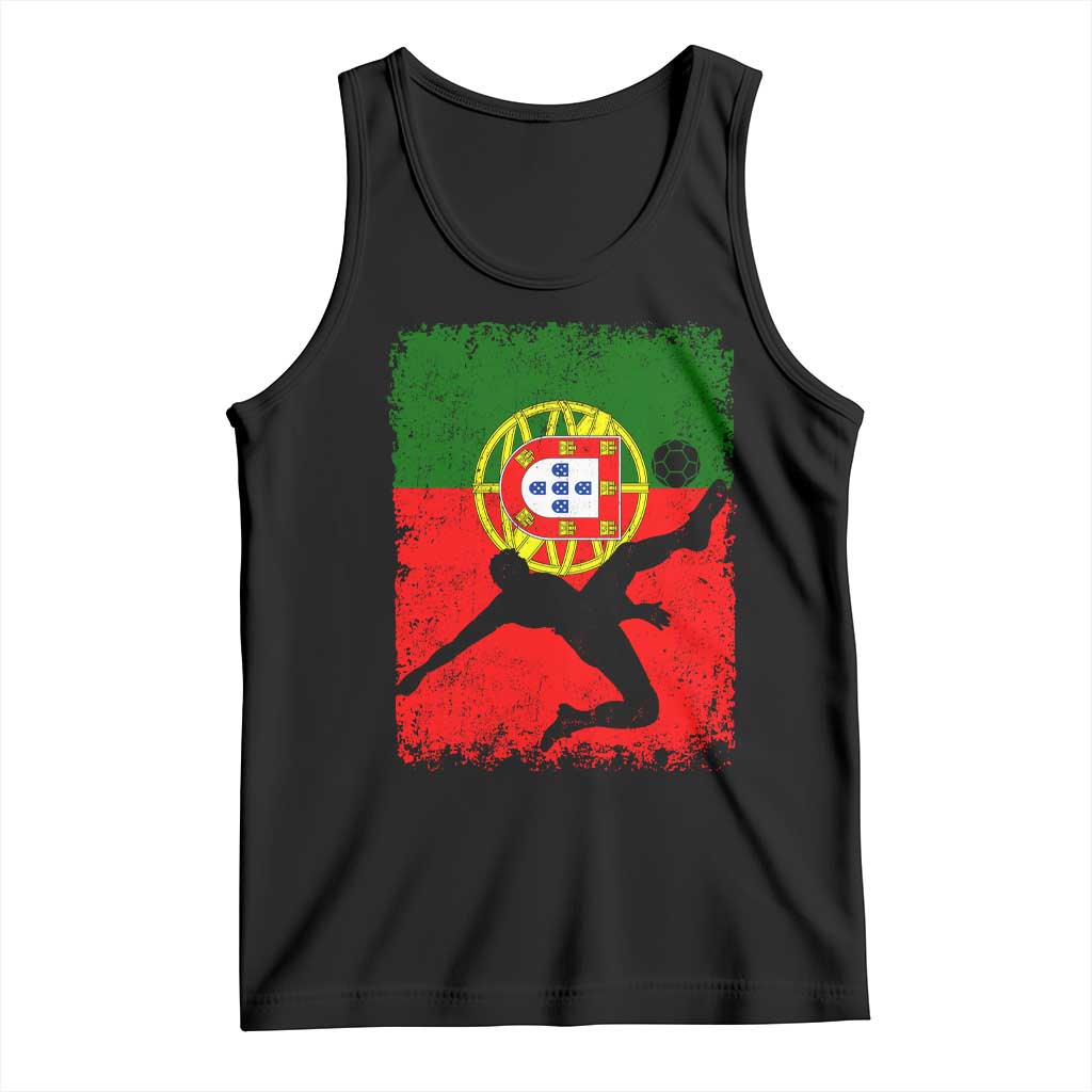 Portugal Soccer Tank Top Portuguese Flag Futebol Football Fan TS10 Black Print Your Wear