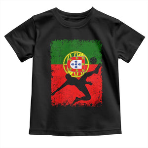 Portugal Soccer Toddler T Shirt Portuguese Flag Futebol Football Fan TS10 Black Print Your Wear