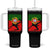 Portugal Soccer Tumbler With Handle Portuguese Flag Futebol Football Fan TS10 One Size: 40 oz Black Print Your Wear