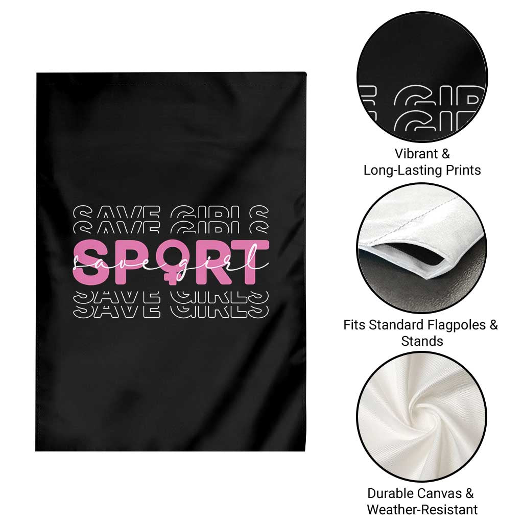 Save Girls Sports Garden Flag Feminist Body Positivity Inclusive Equality TS10 Print Your Wear