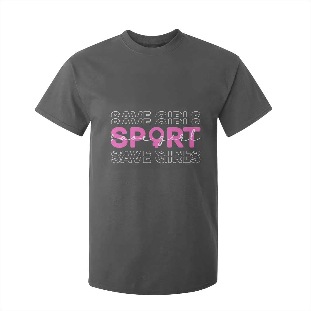 Save Girls Sports T Shirt For Kid Feminist Body Positivity Inclusive Equality TS10 Dark Heather Print Your Wear