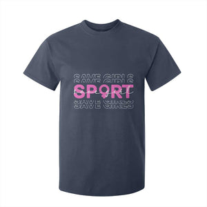 Save Girls Sports T Shirt For Kid Feminist Body Positivity Inclusive Equality TS10 Navy Print Your Wear