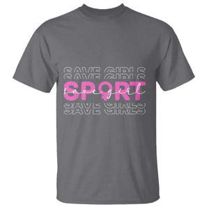Save Girls Sports T Shirt Feminist Body Positivity Inclusive Equality TS10 Charcoal Print Your Wear