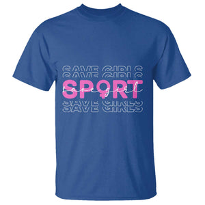 Save Girls Sports T Shirt Feminist Body Positivity Inclusive Equality TS10 Royal Blue Print Your Wear