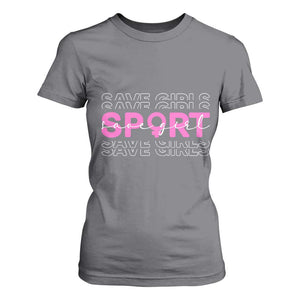 Save Girls Sports T Shirt For Women Feminist Body Positivity Inclusive Equality TS10 Charcoal Print Your Wear