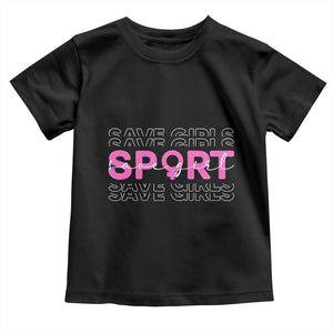 Save Girls Sports Toddler T Shirt Feminist Body Positivity Inclusive Equality TS10 Black Print Your Wear
