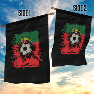Portugal Soccer Garden Flag Portuguese Flag Soccer Ball Futebol TS10 Print Your Wear