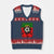 Portugal Soccer V-Neck Knit Sweater Vest Portuguese Flag Soccer Ball Futebol TS10 Navy Red Print Your Wear