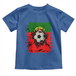 Portugal Soccer Toddler T Shirt Portuguese Flag Soccer Ball Futebol TS10 Royal Blue Print Your Wear