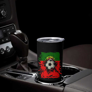 Portugal Soccer Tumbler Cup Portuguese Flag Soccer Ball Futebol TS10 Print Your Wear