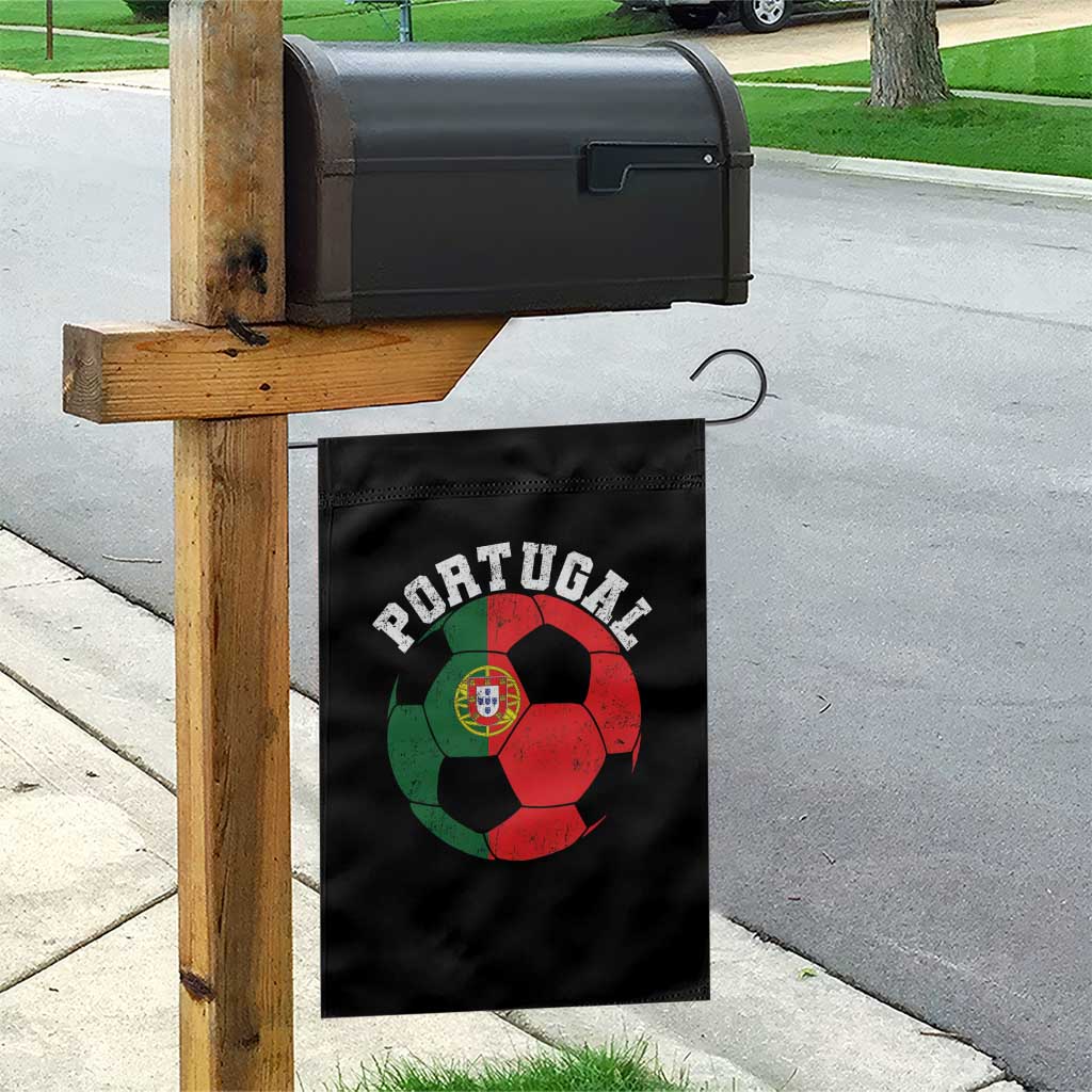 Portugal Soccer Garden Flag Portuguese Flag Soccer Ball Futebol Football Fan TS10 Print Your Wear