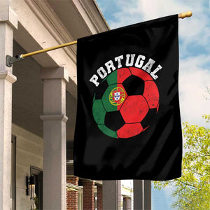 Portugal Soccer Garden Flag Portuguese Flag Soccer Ball Futebol Football Fan TS10 Print Your Wear