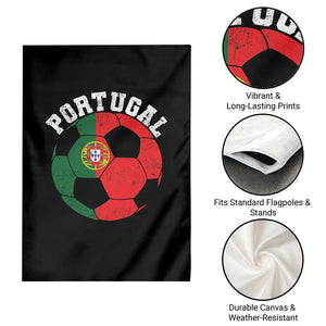 Portugal Soccer Garden Flag Portuguese Flag Soccer Ball Futebol Football Fan TS10 Print Your Wear