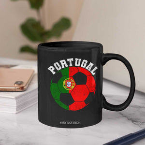 Portugal Soccer Coffee Mug Portuguese Flag Soccer Ball Futebol Football Fan TS10 Print Your Wear