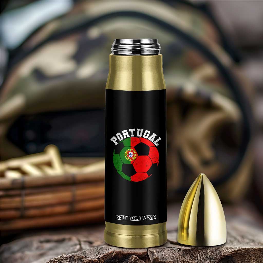 Portugal Soccer Bullet Tumbler Portuguese Flag Soccer Ball Futebol Football Fan TS10 Print Your Wear