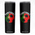 Portugal Soccer Skinny Tumbler Portuguese Flag Soccer Ball Futebol Football Fan TS10 Black Print Your Wear